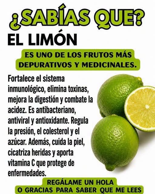 Beneficios del limón para la salud