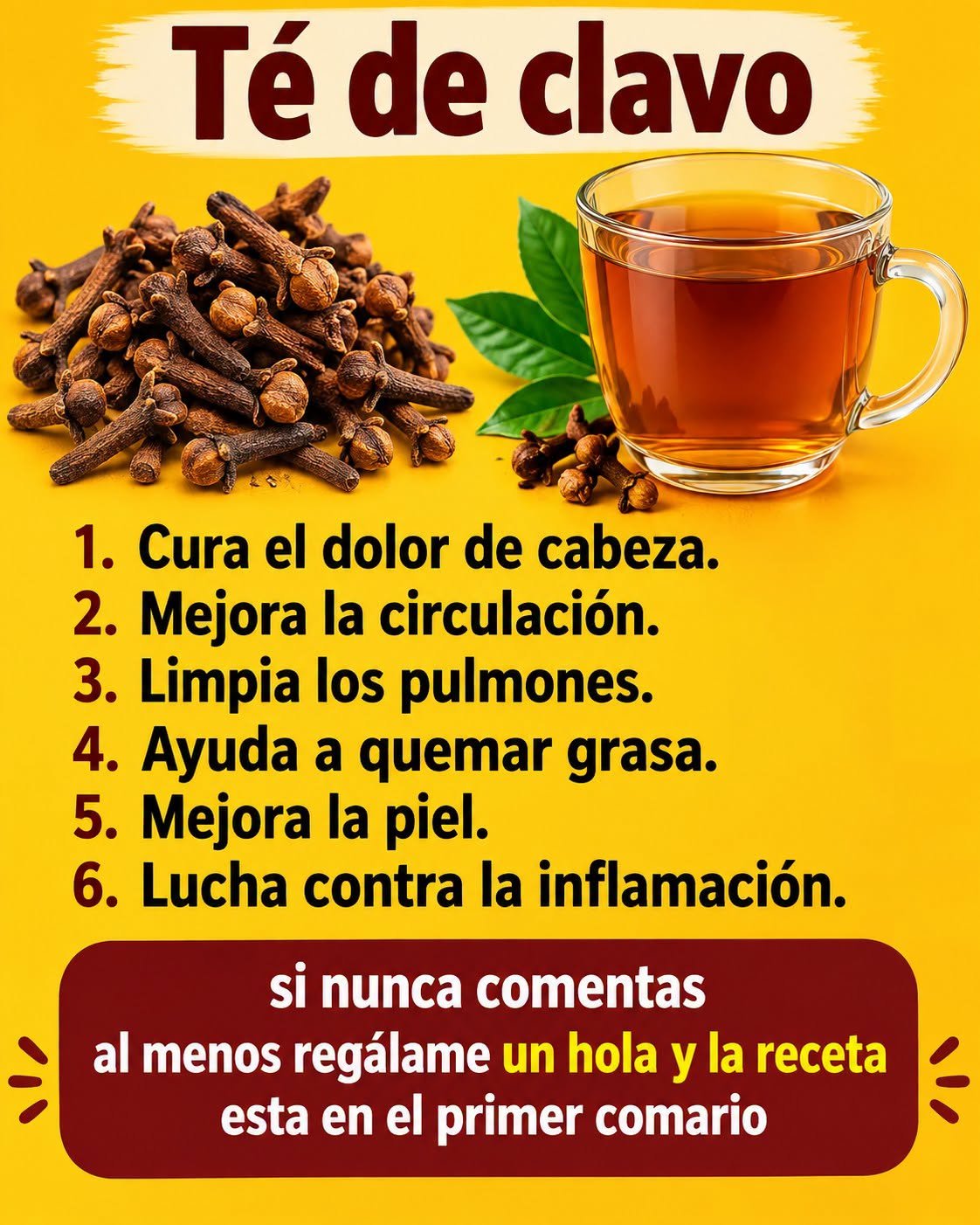 Beneficios del té de clavo de olor