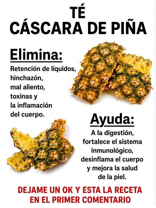 Té de cáscara de piña