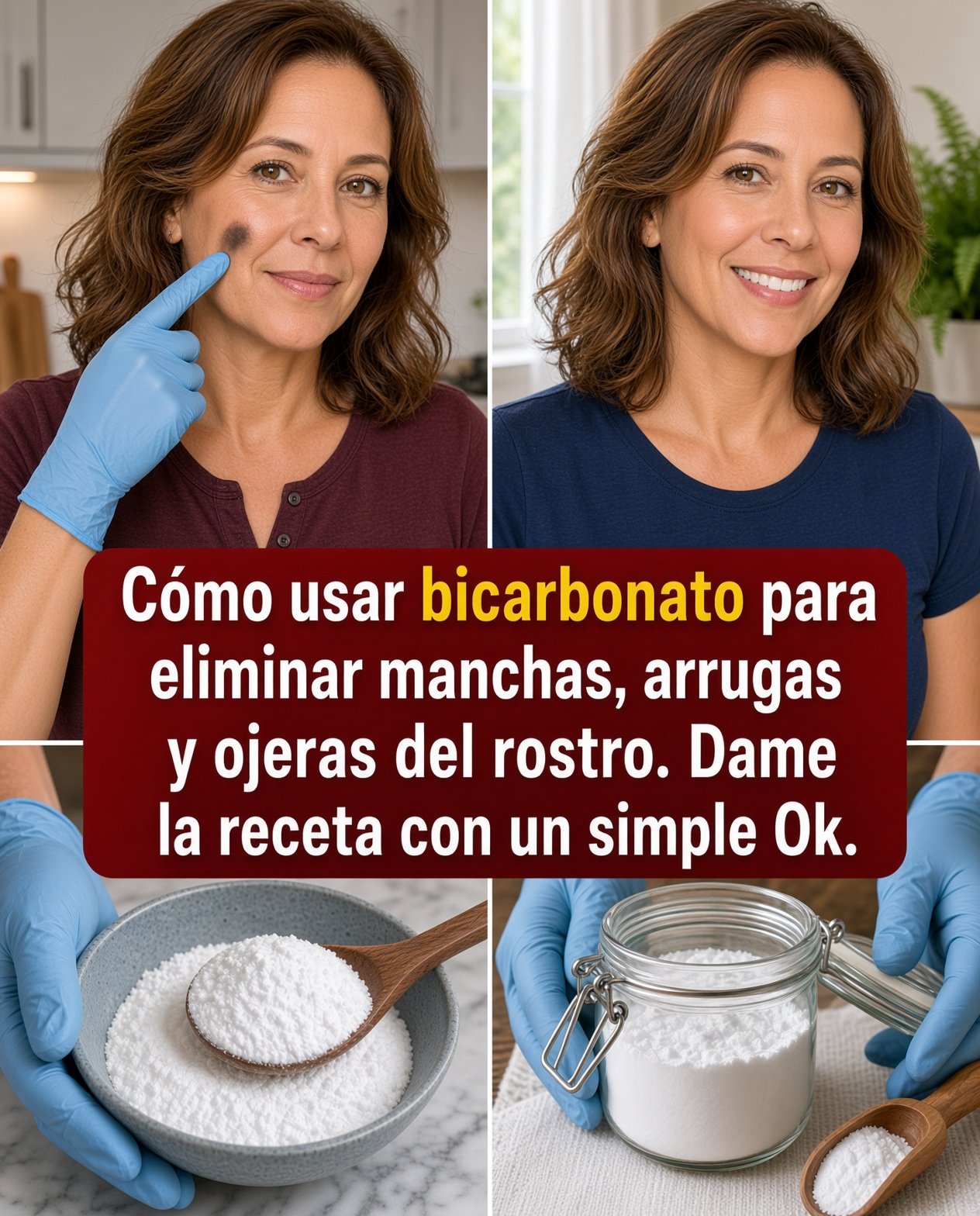 Bicarbonato de sodio para el cuidado de la piel