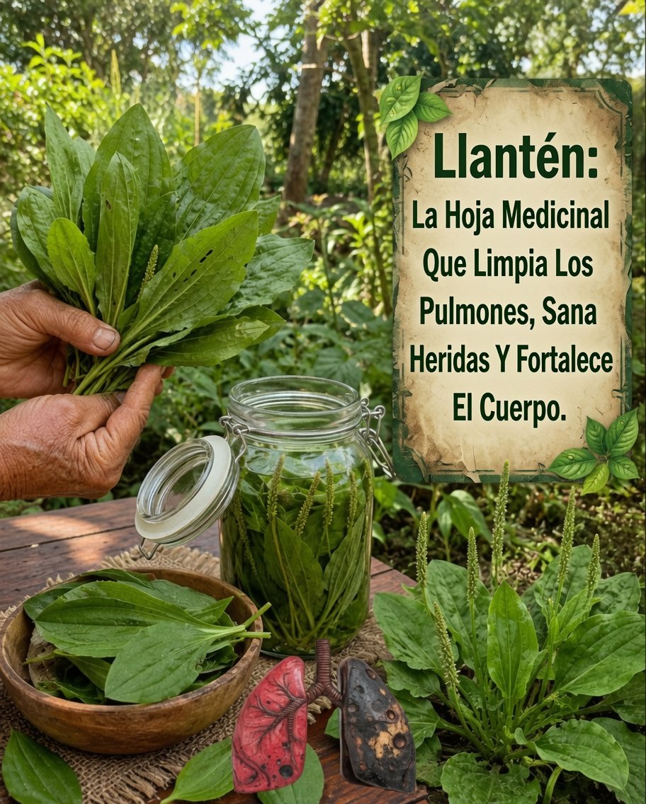 Llantén planta medicinal